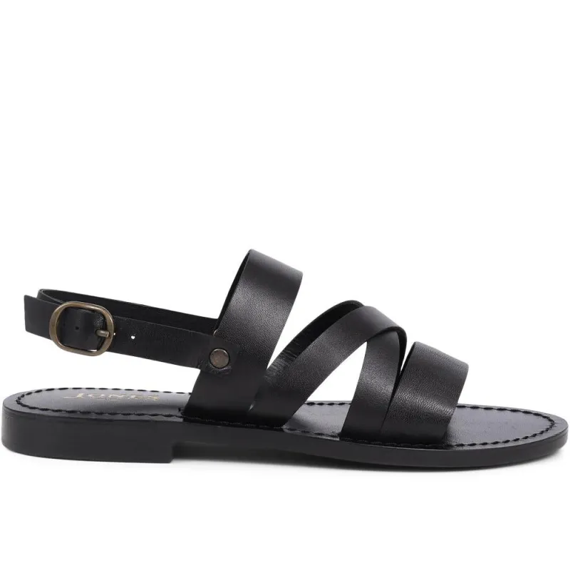 Hermione Leather Sandals  - HERMIONE / 325 181 - Black sold by Jones Bootmaker