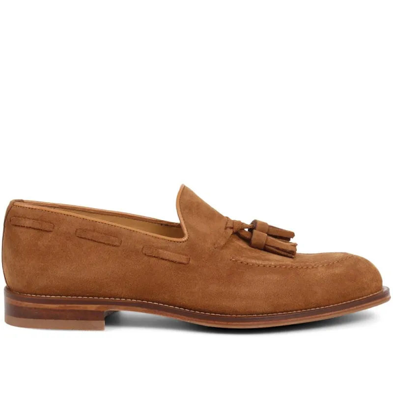 Cannon Street Handmade Men's Loafers - CANNONSTREET / 319 292 - Tan Suede sold by Jones Bootmaker