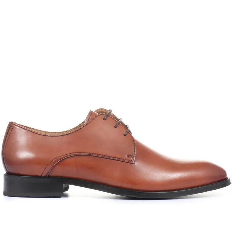 Monument Leather Derby Shoes - MONUMENT / 319 852 - Cognac sold by Jones Bootmaker
