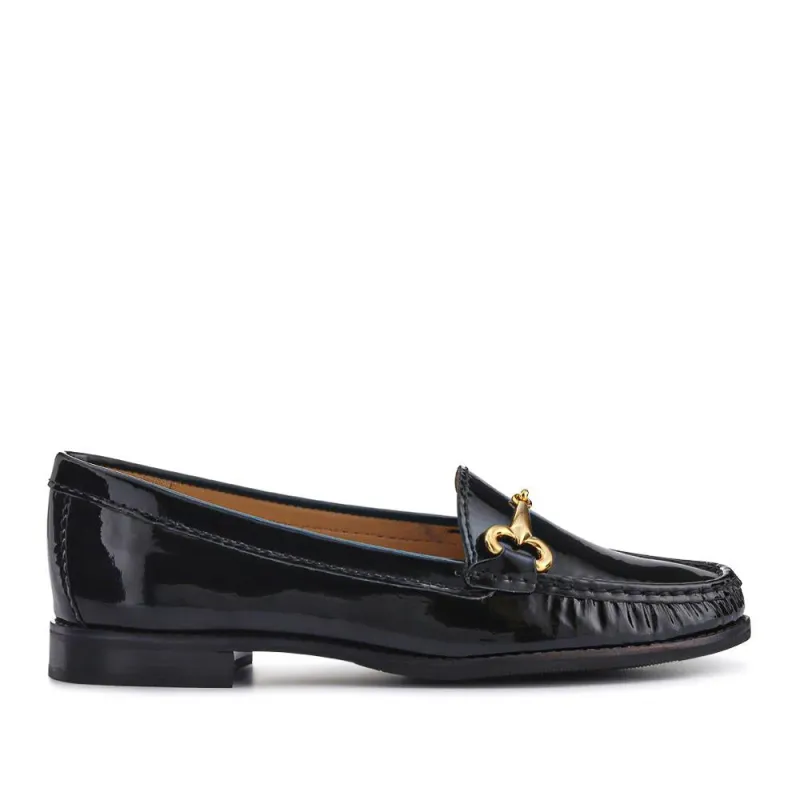 Lorella Wide-Fit Slip-On Shoes - LORELLAWIDE / 327 459 - Black Patent sold by Jones Bootmaker