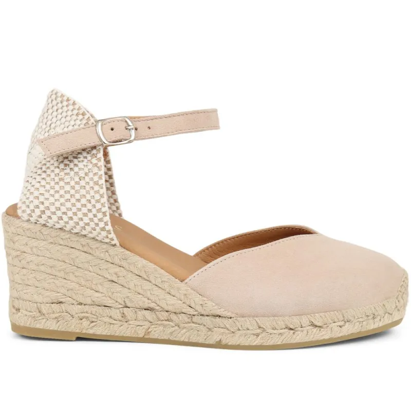Rosina Leather Espadrilles  - ROSINA / 325 424 - Taupe sold by Jones Bootmaker