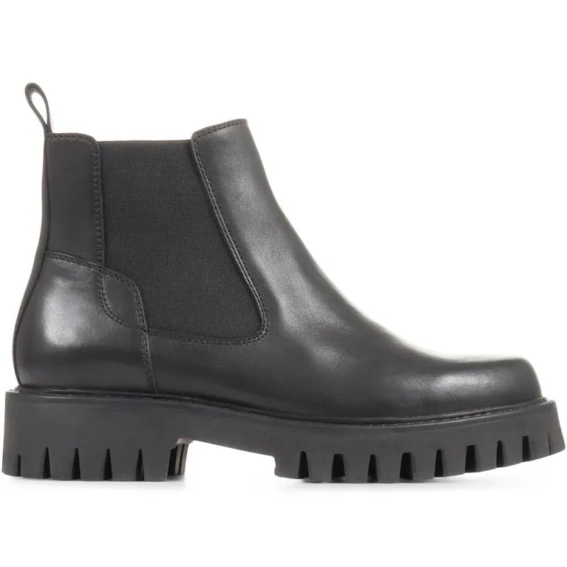Machelle Chunky Leather Chelsea Boots - MACHELLE / 322 410 - Black sold by Jones Bootmaker