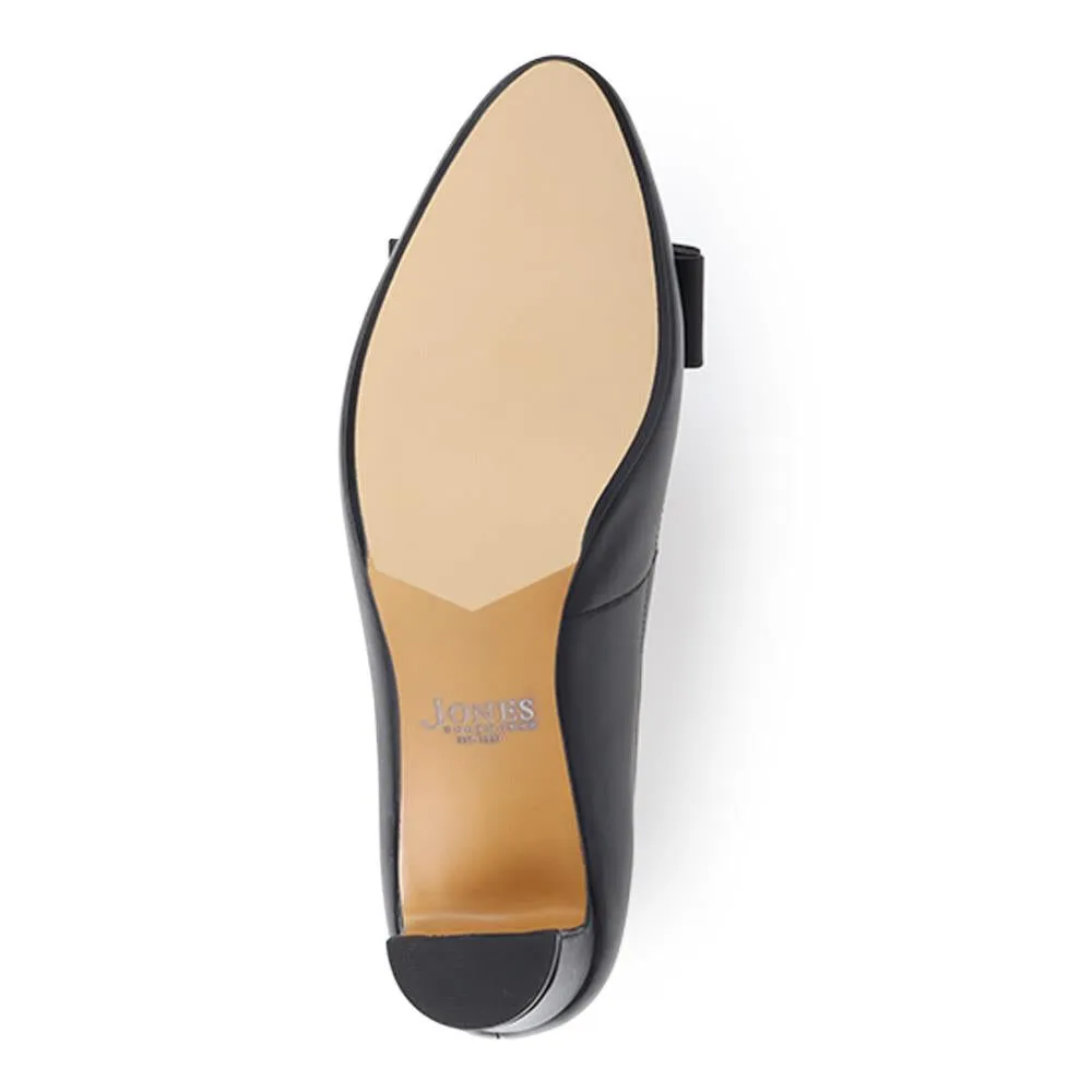 Zelda Bow Detail Court Shoes - ZELDA / 323 596 - Black Leather sold by Jones Bootmaker product image thumbnail 5