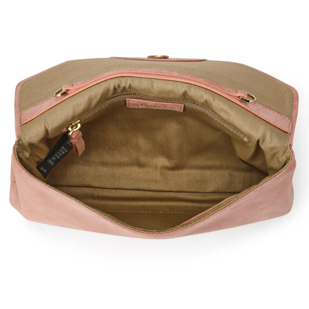 Wings Touch-Fasten Leather Bag - WINGS / 327 014 - Blush Suede sold by Jones Bootmaker product image thumbnail 3