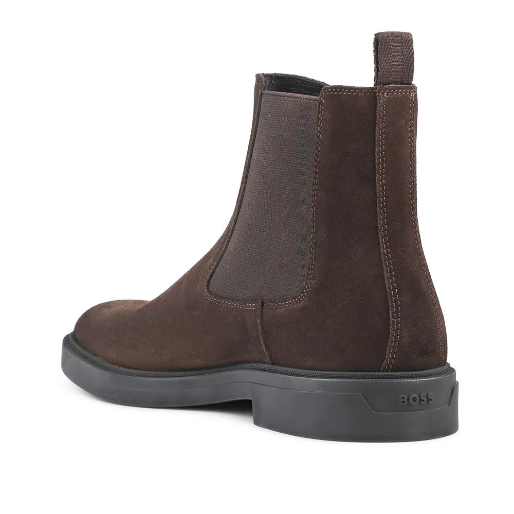 Hugo Boss Suede Leather Chelsea Boots - HUGO42505 / 327 812 - Dark Brown sold by Jones Bootmaker product image thumbnail 3