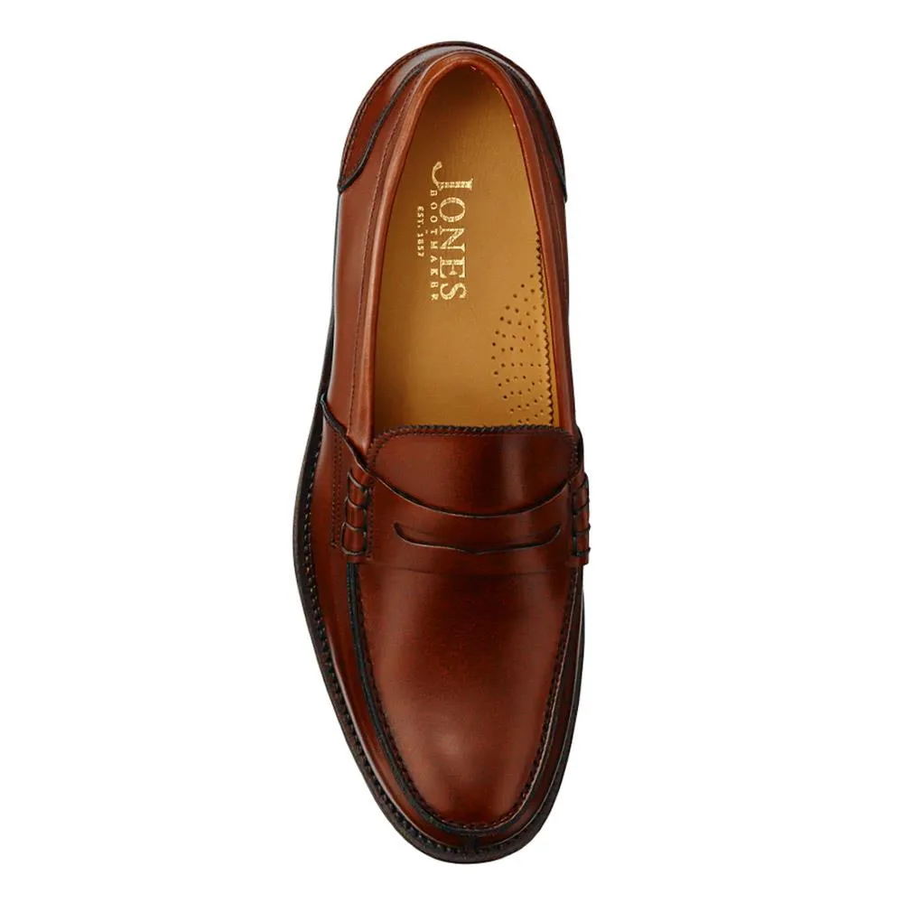 Chorleywood2 Leather Penny Loafers - CHORLEYWOOD2 / 325 301 - Cognac sold by Jones Bootmaker product image thumbnail 4