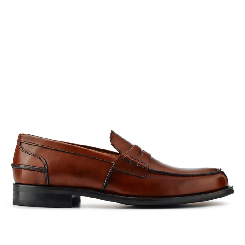 Chorleywood2 Leather Penny Loafers  - CHORLEYWOOD2 / 325 301 - Cognac sold by Jones Bootmaker