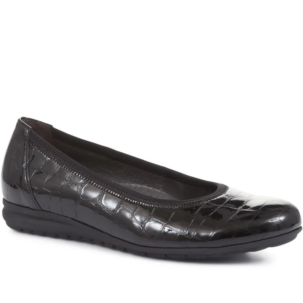 Splash Smart Ballet Pumps - GAB36538 / 322 834 - Black Croc sold by Jones Bootmaker product image thumbnail 2