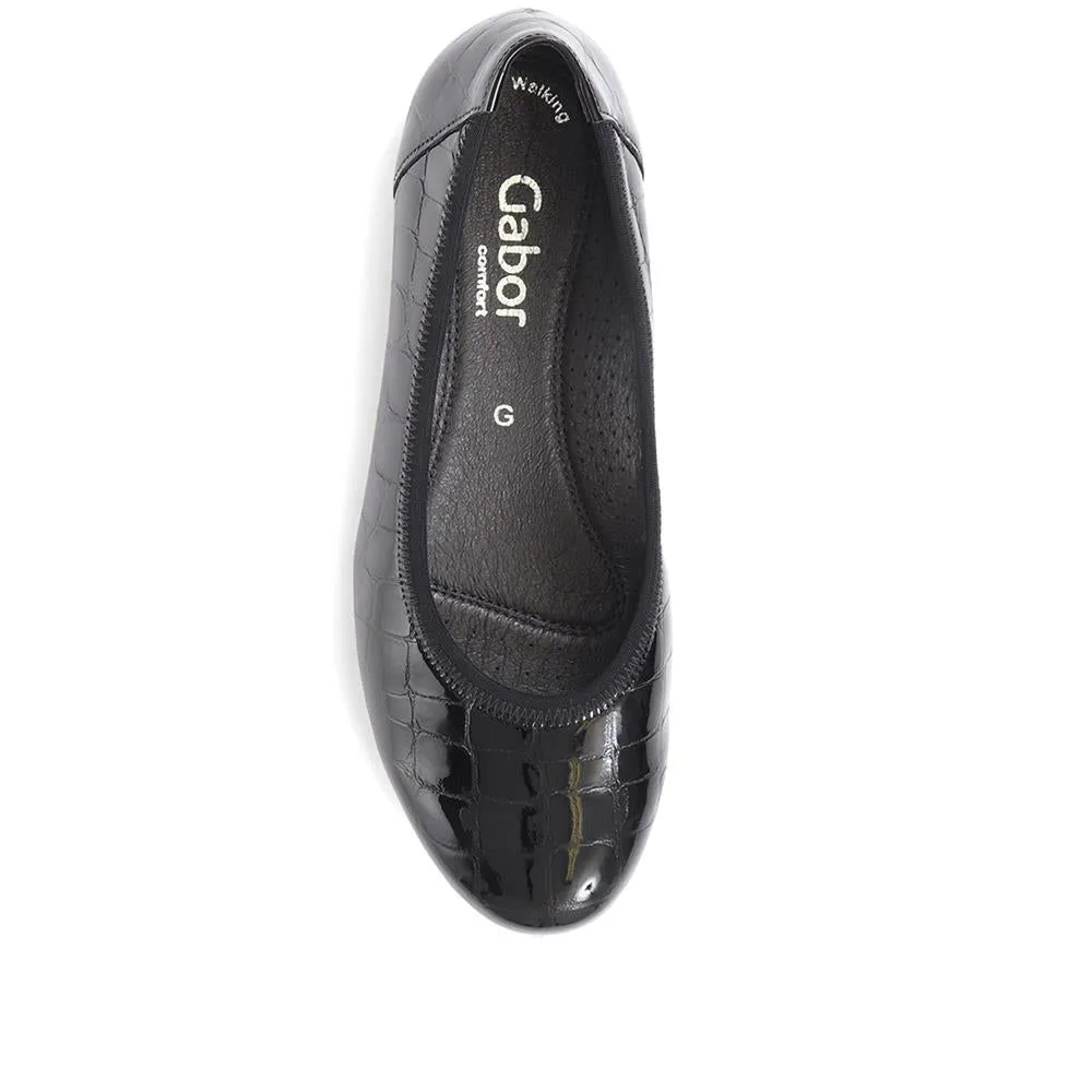 Splash Smart Ballet Pumps - GAB36538 / 322 834 - Black Croc sold by Jones Bootmaker product image thumbnail 4