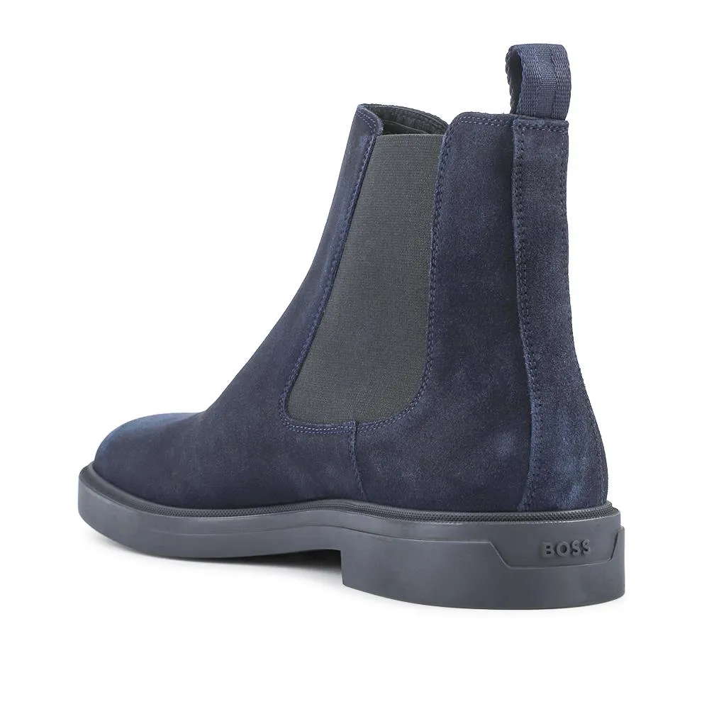 Hugo Boss Suede Leather Chelsea Boots - HUGO42505 / 327 812 - Navy sold by Jones Bootmaker product image thumbnail 3
