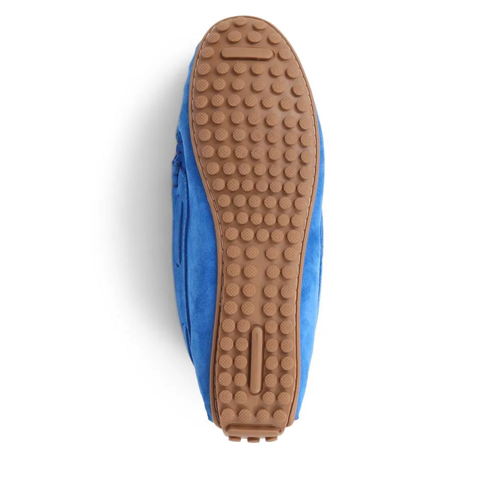 Giustina Suede Buckle Moccasins - GIUSTINA / 323 917 - Cobalt sold by Jones Bootmaker product image thumbnail 4