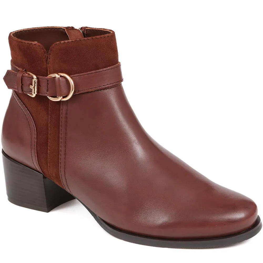 Sarina Heeled Ankle Boots - SARINA / 324 527 - Brown sold by Jones Bootmaker product image thumbnail 2