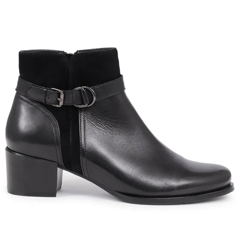 Sarina Heeled Ankle Boots - SARINA / 324 527 - Black sold by Jones Bootmaker