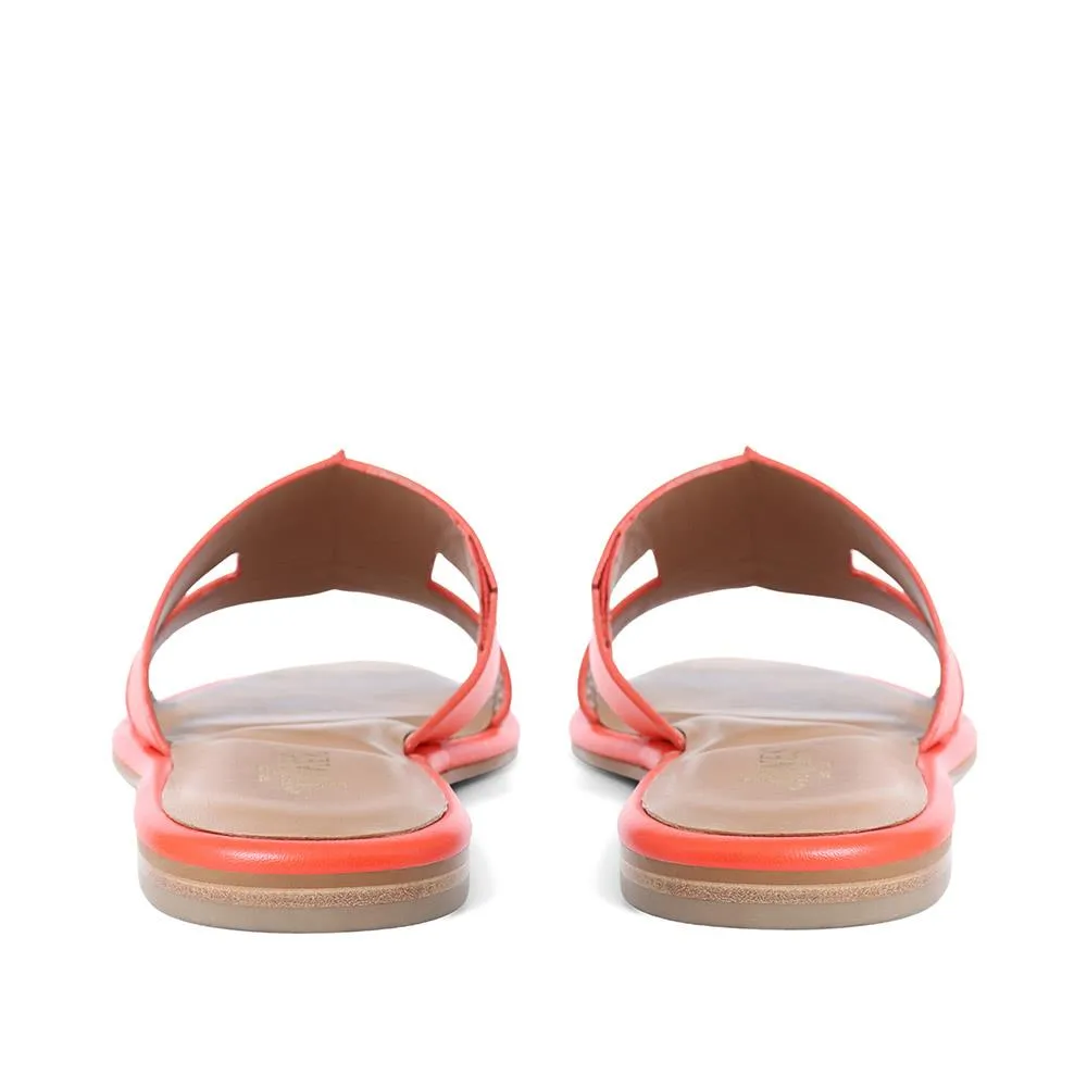 Lilli Leather Mule Sandals - LILLI / 323 349 - Orange sold by Jones Bootmaker product image thumbnail 3