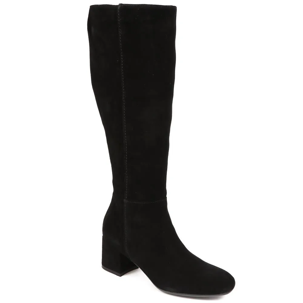Lou LouR Regular Calf Knee-High Suede Boots - LOULOUR / 324 364 - Black sold by Jones Bootmaker product image thumbnail 2