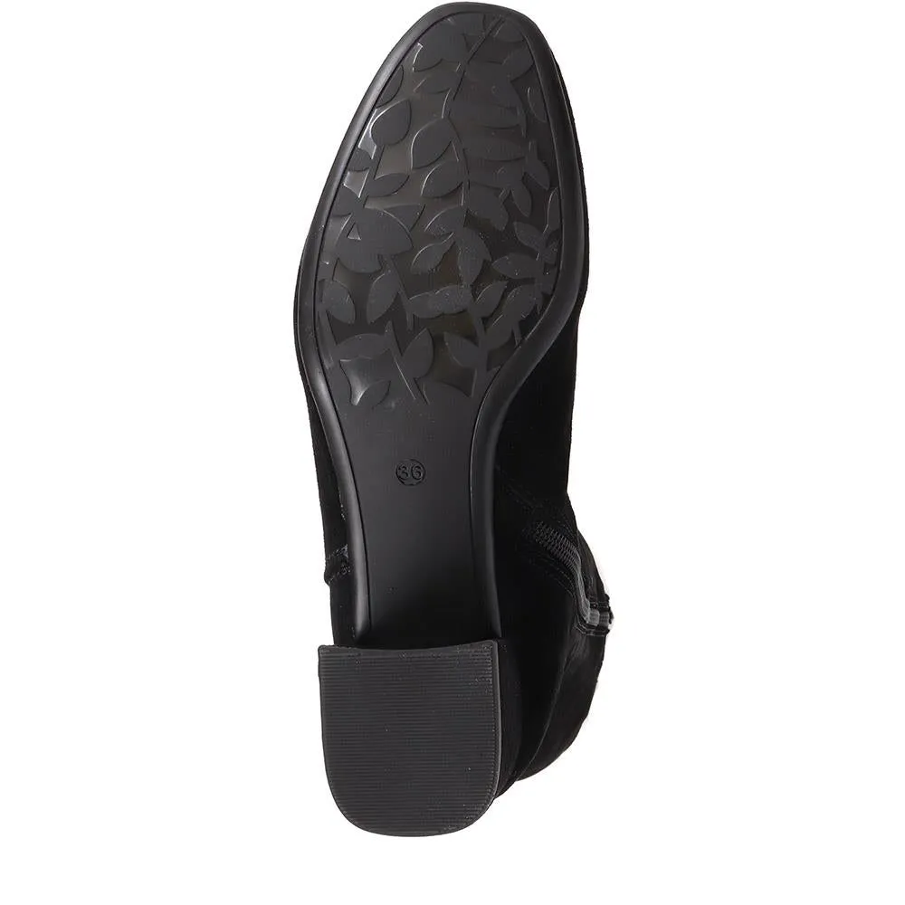 Lou LouR Regular Calf Knee-High Suede Boots - LOULOUR / 324 364 - Black sold by Jones Bootmaker product image thumbnail 4