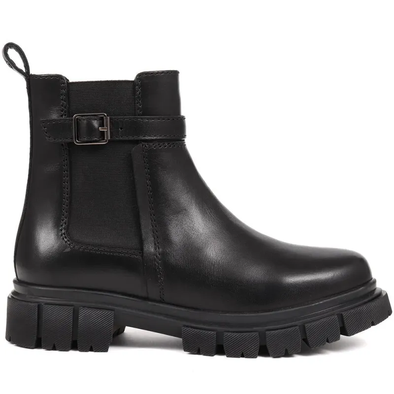 Maelee Leather Ankle Boots - MAELEE / 324 371 - Black sold by Jones Bootmaker