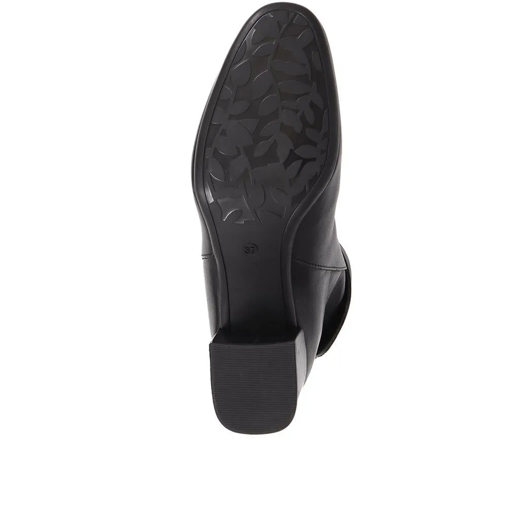 Lylah Heeled Ankle Boots - LYLAH / 322 544 - Black Leather sold by Jones Bootmaker product image thumbnail 4