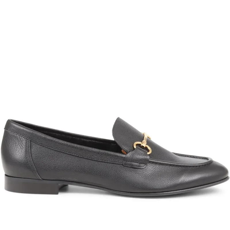 Hana Leather Loafers - HANA / 324 478 - Black sold by Jones Bootmaker