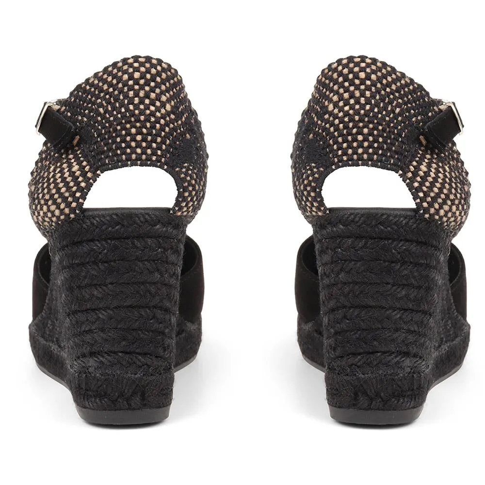 Arabella Wedge Sandals - ARABELLA / 320 169 - Black Suede sold by Jones Bootmaker product image thumbnail 3