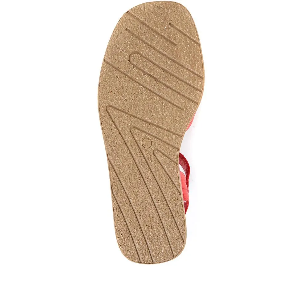 Maera Leather Platform Sandals - MAERA / 322 402 - Red sold by Jones Bootmaker product image thumbnail 5