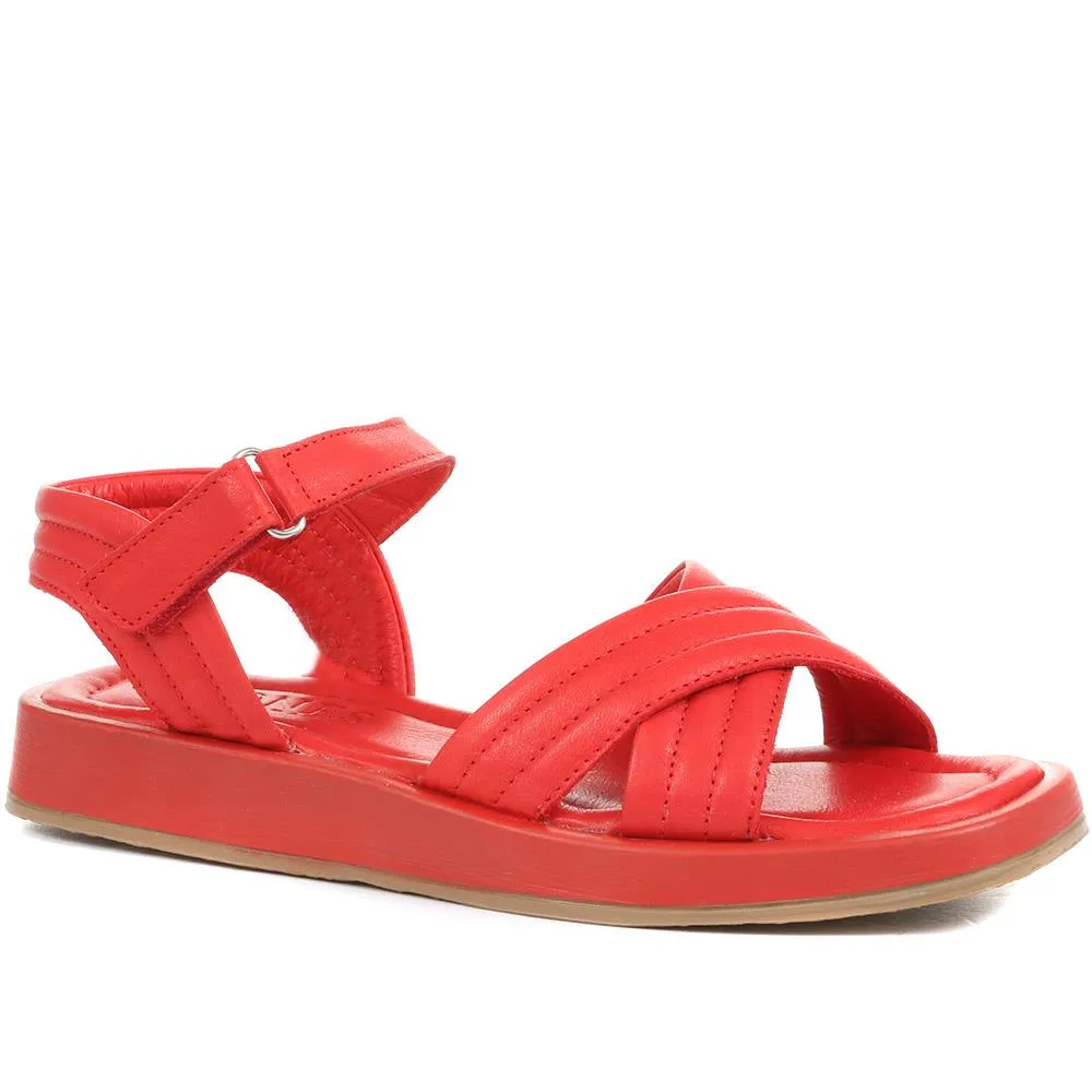 Maera Leather Platform Sandals - MAERA / 322 402 - Red sold by Jones Bootmaker product image thumbnail 2
