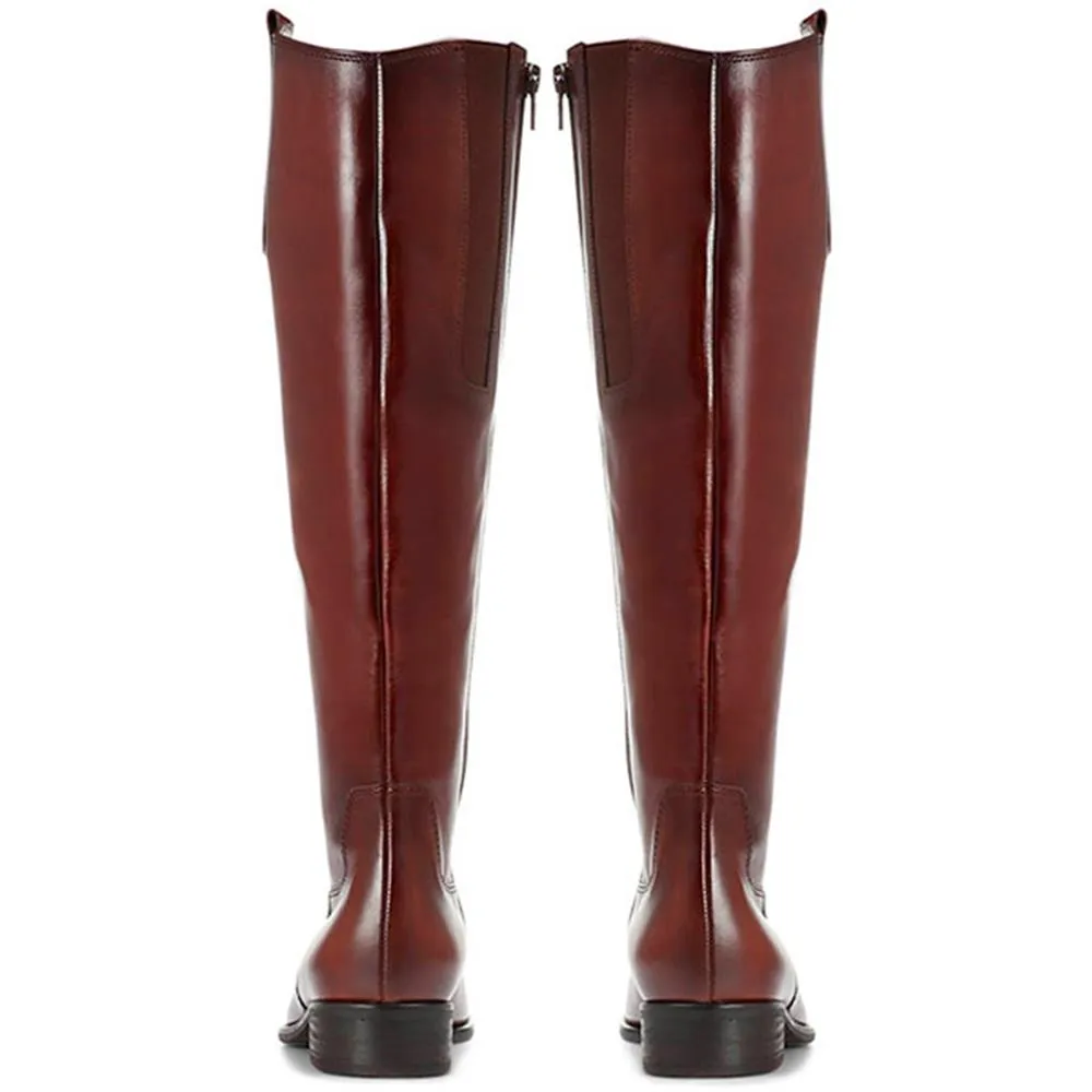 Brook Extra Slim Fit Calf Leather Rider Boots - GAB30576 / 316 817 - Tan sold by Jones Bootmaker product image thumbnail 3