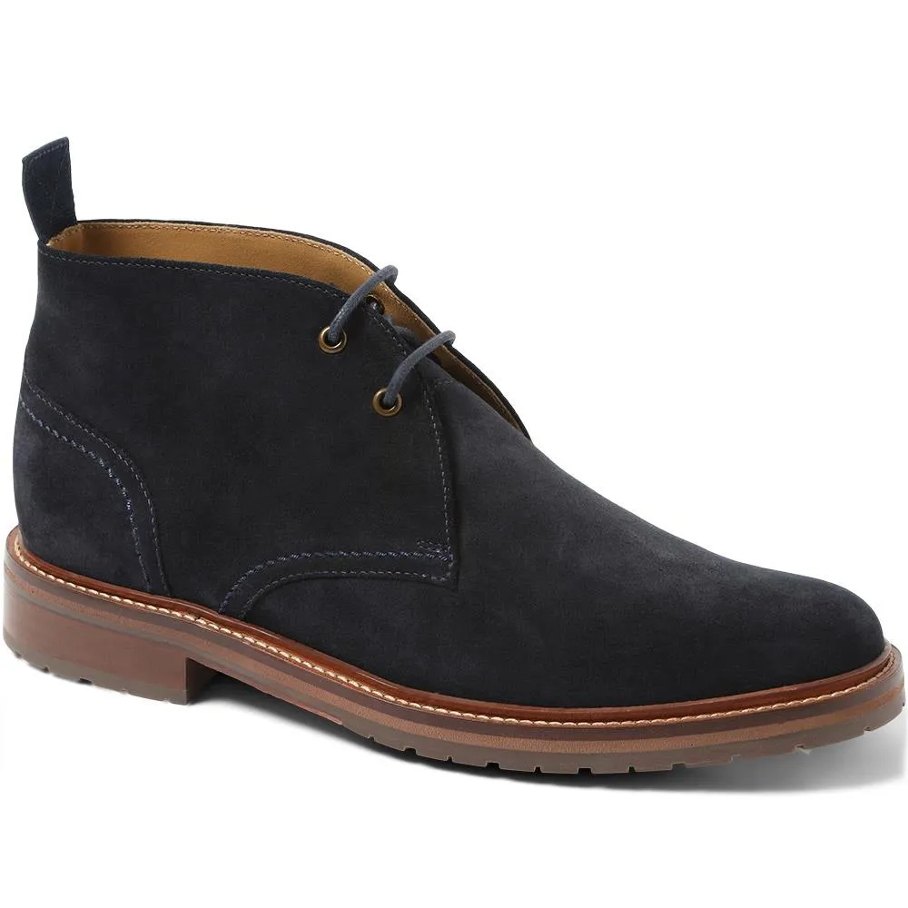 Evesham Leather Chukka Boots - EVESHAM / 322 921 - Navy Suede sold by Jones Bootmaker product image thumbnail 2