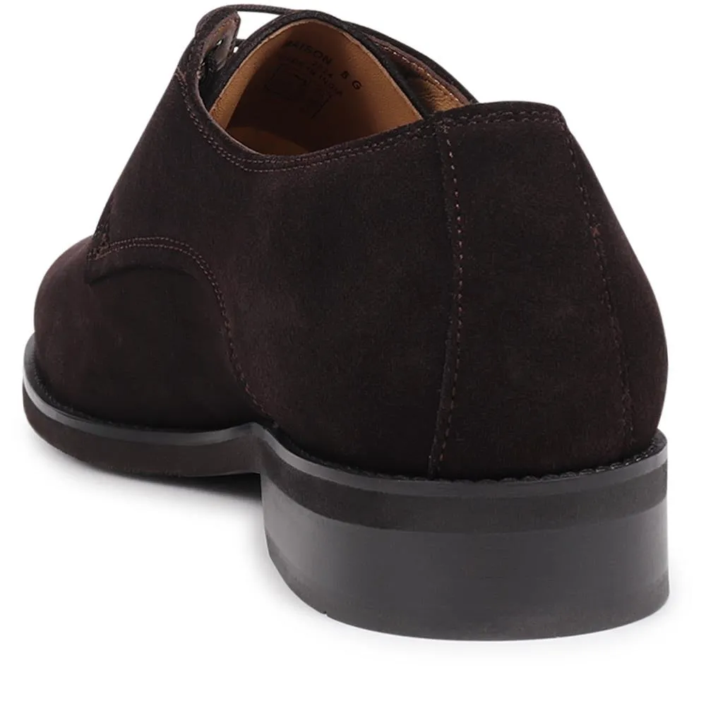Maison Leather Lace-Up Shoes - MAISON / 325 749 - Dark Brown Suede sold by Jones Bootmaker product image thumbnail 3