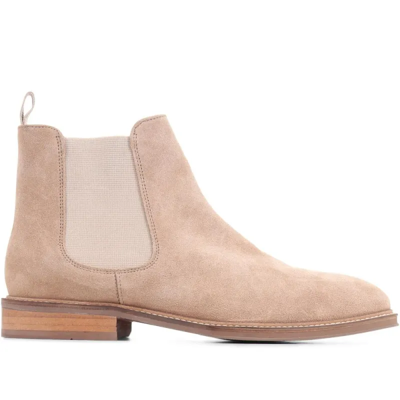 Deakin Leather Chelsea Boot - DEAKIN / 27384063 - Sand Suede sold by Jones Bootmaker