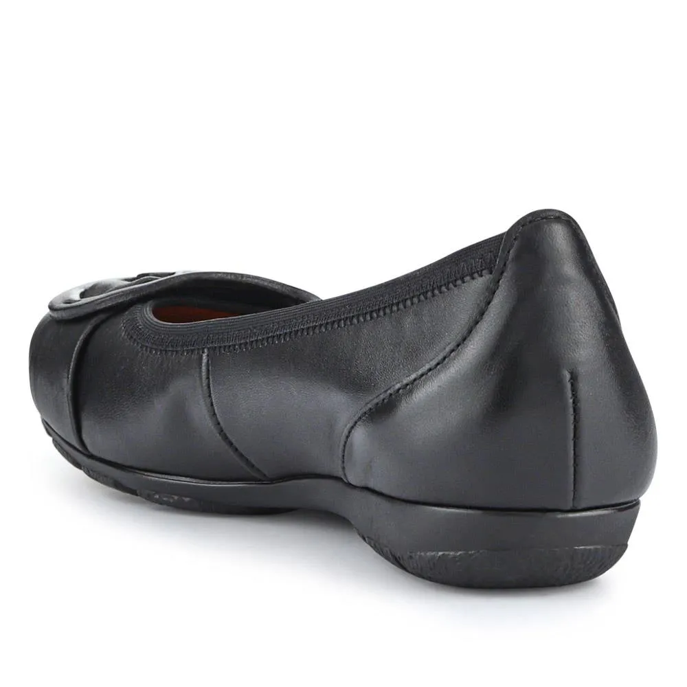 Rosta All-Leather Slip-On Ballet Pumps - GAB41501 / 326 979 - Black sold by Jones Bootmaker product image thumbnail 3