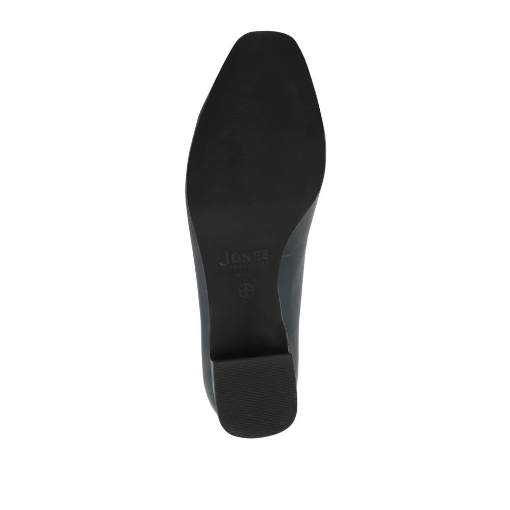 Zadie Wide-Fit Smart Leather Court Shoes - ZADIEWIDE / 328 607 - Navy Leather sold by Jones Bootmaker product image thumbnail 5