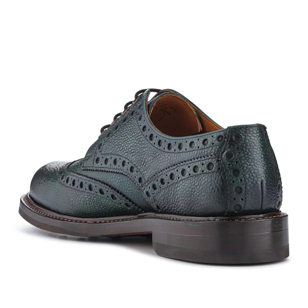 Bushwick1 Goodyear Welted Leather Brogues - BUSHWICK1 / null - Green Grain sold by Jones Bootmaker product image thumbnail 3