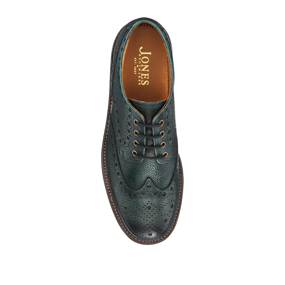 Bushwick1 Goodyear Welted Leather Brogues - BUSHWICK1 / null - Green Grain sold by Jones Bootmaker product image thumbnail 4