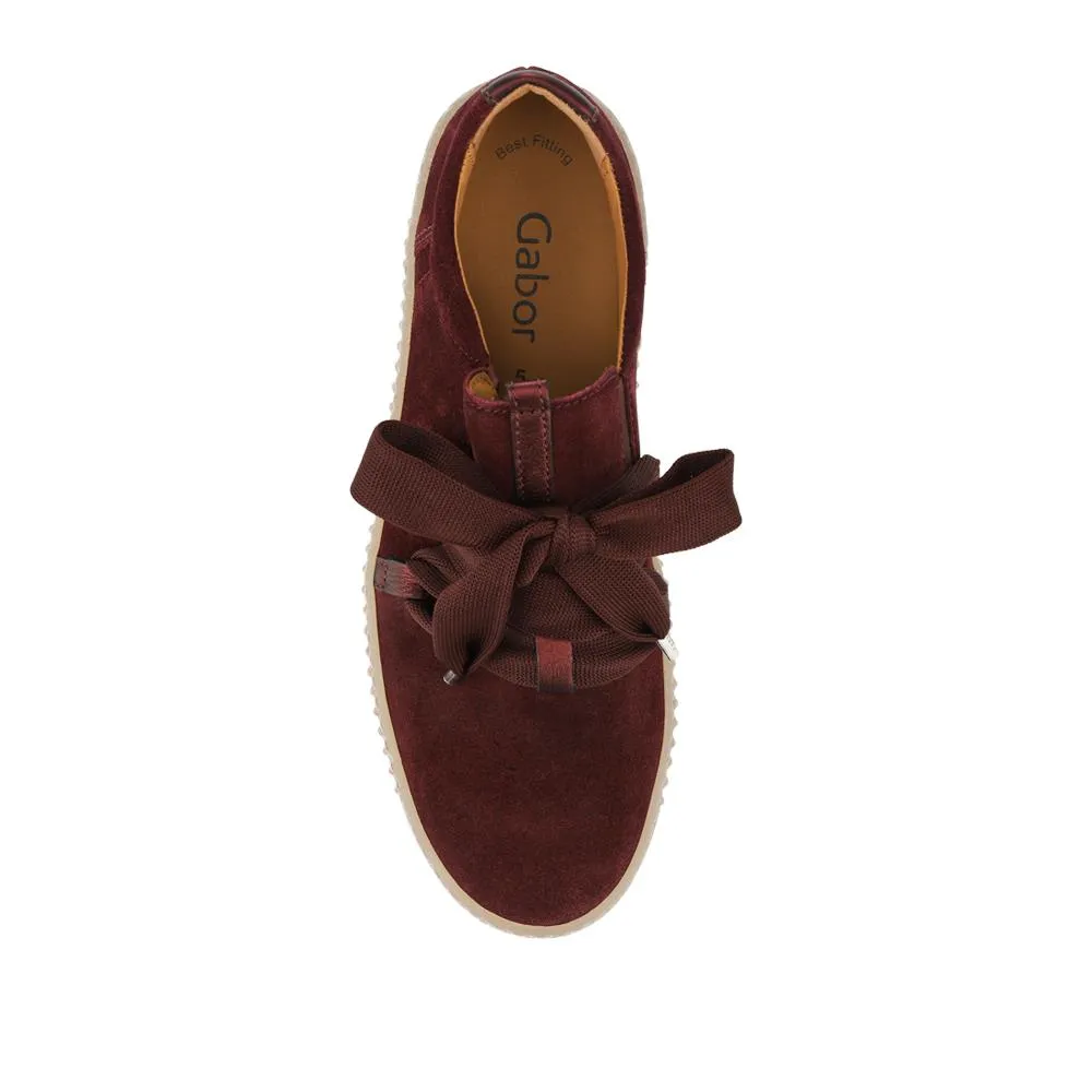 Waltz Gabor Lace-Up Trainers - GAB33506 / 319 497 - Burgundy sold by Jones Bootmaker product image thumbnail 4