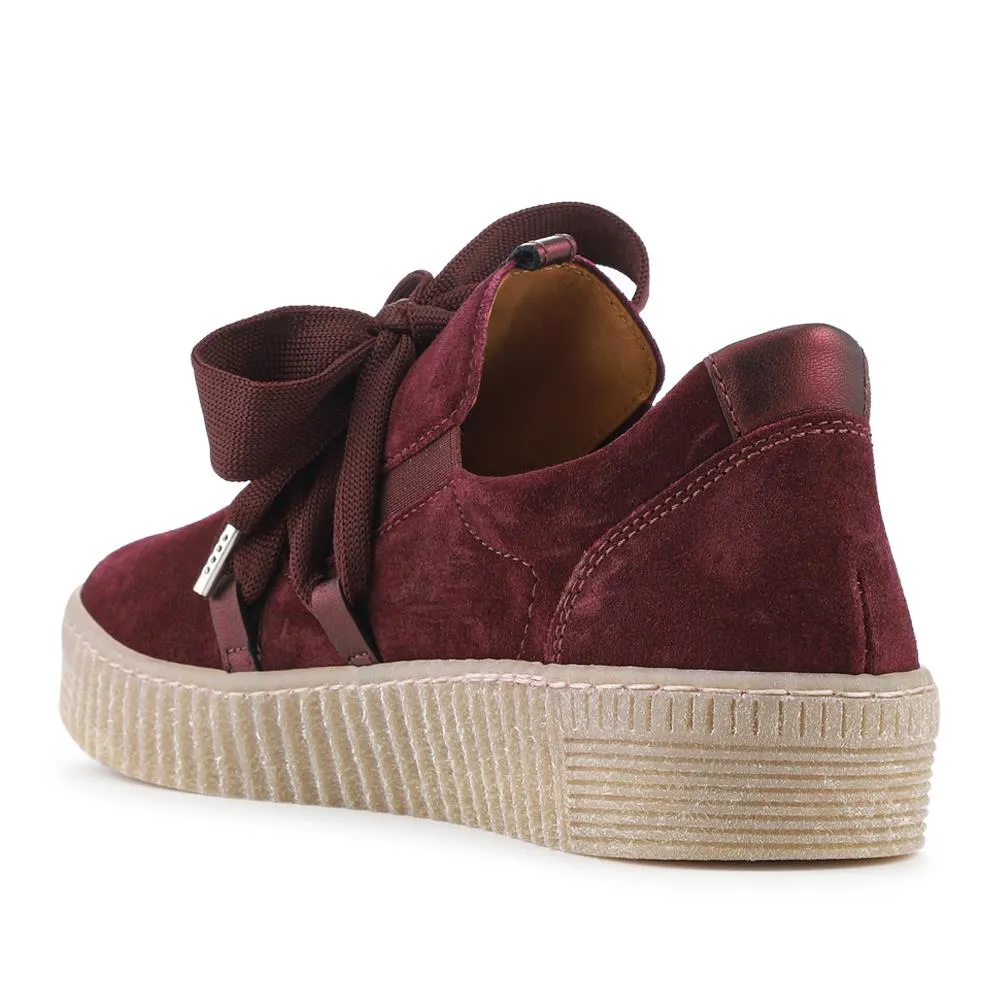 Waltz Gabor Lace-Up Trainers - GAB33506 / 319 497 - Burgundy sold by Jones Bootmaker product image thumbnail 3