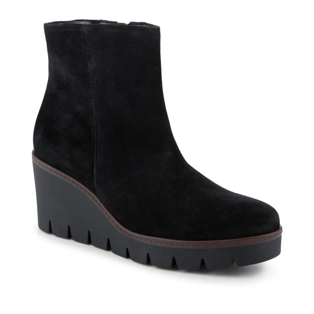 Utopia Gabor Wedge Heel Ankle Boots - GAB30560 / 316 638 - Black Suede sold by Jones Bootmaker product image thumbnail 2