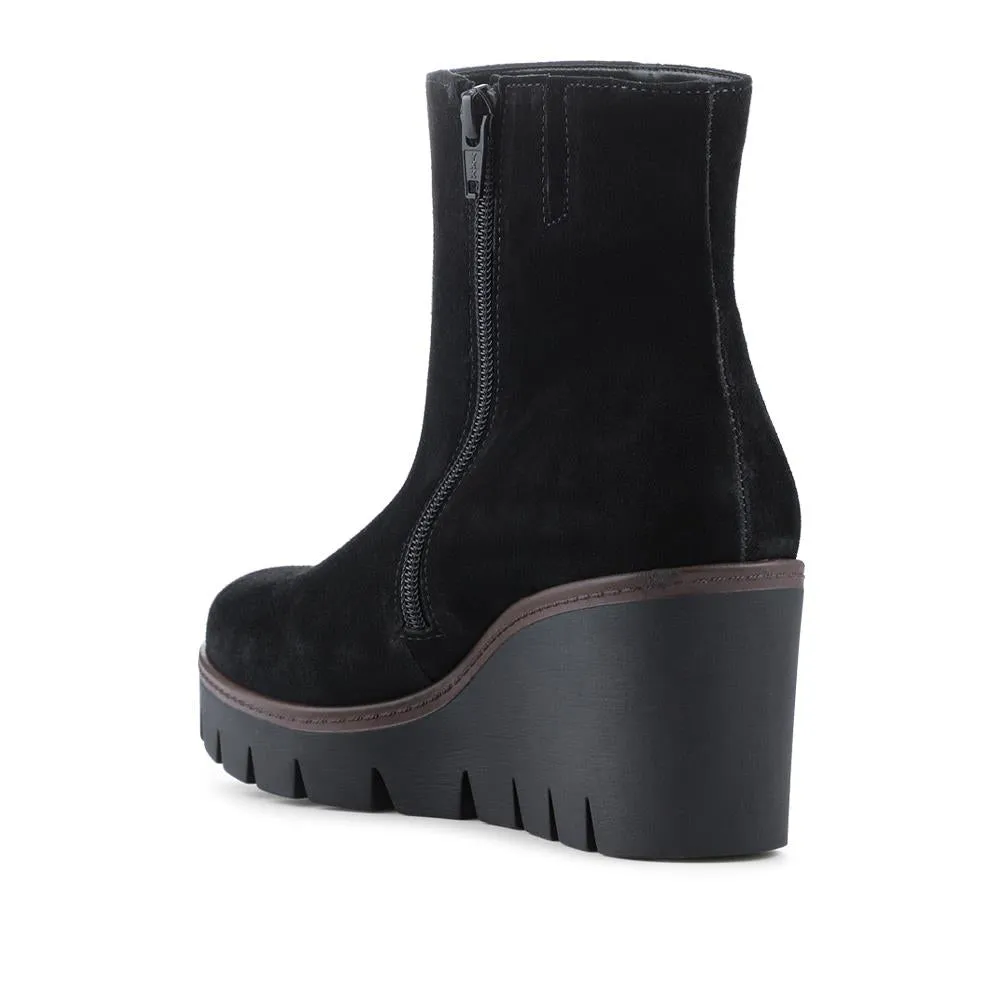 Utopia Gabor Wedge Heel Ankle Boots - GAB30560 / 316 638 - Black Suede sold by Jones Bootmaker product image thumbnail 3