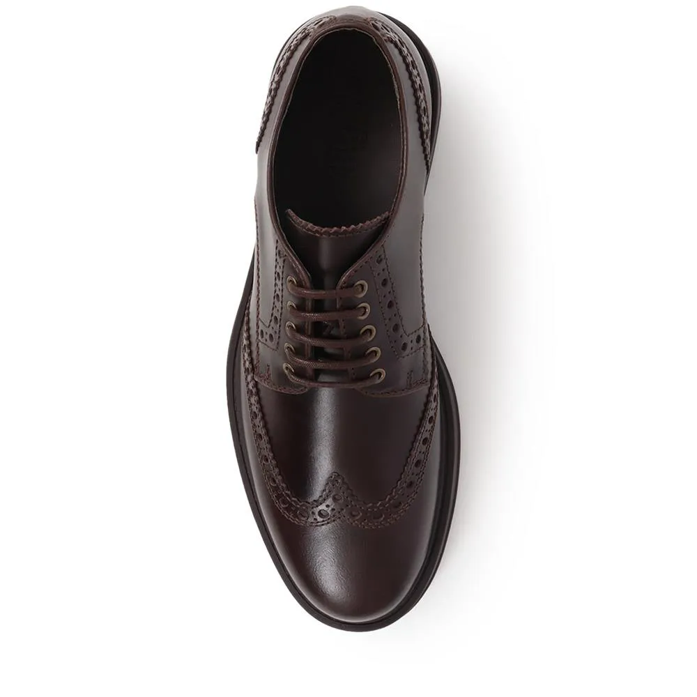 Kilmarnock Leather Lace-Up Shoes - KILMARNOCK / 325 899 - Dark Brown sold by Jones Bootmaker product image thumbnail 5