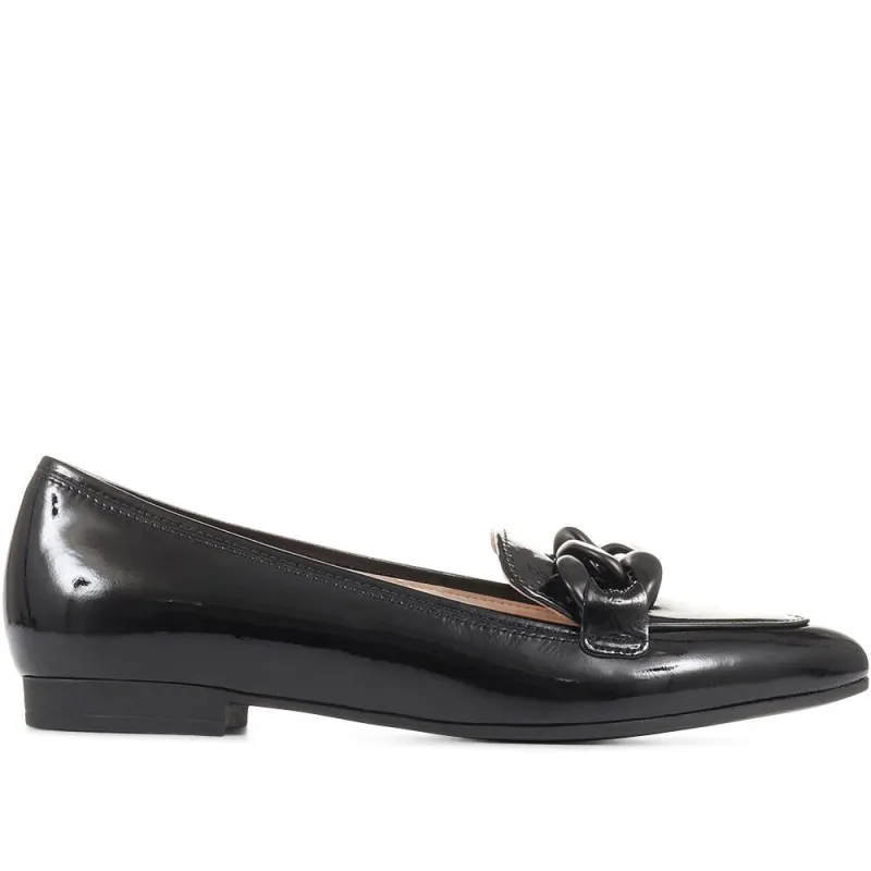 Carol Flat Loafers - GAB36501 / 322 693 - Black Patent sold by Jones Bootmaker