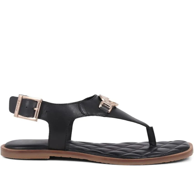 Vivienne Embellished Leather Sandals - BARBR39506 / 324 825 - Black sold by Jones Bootmaker