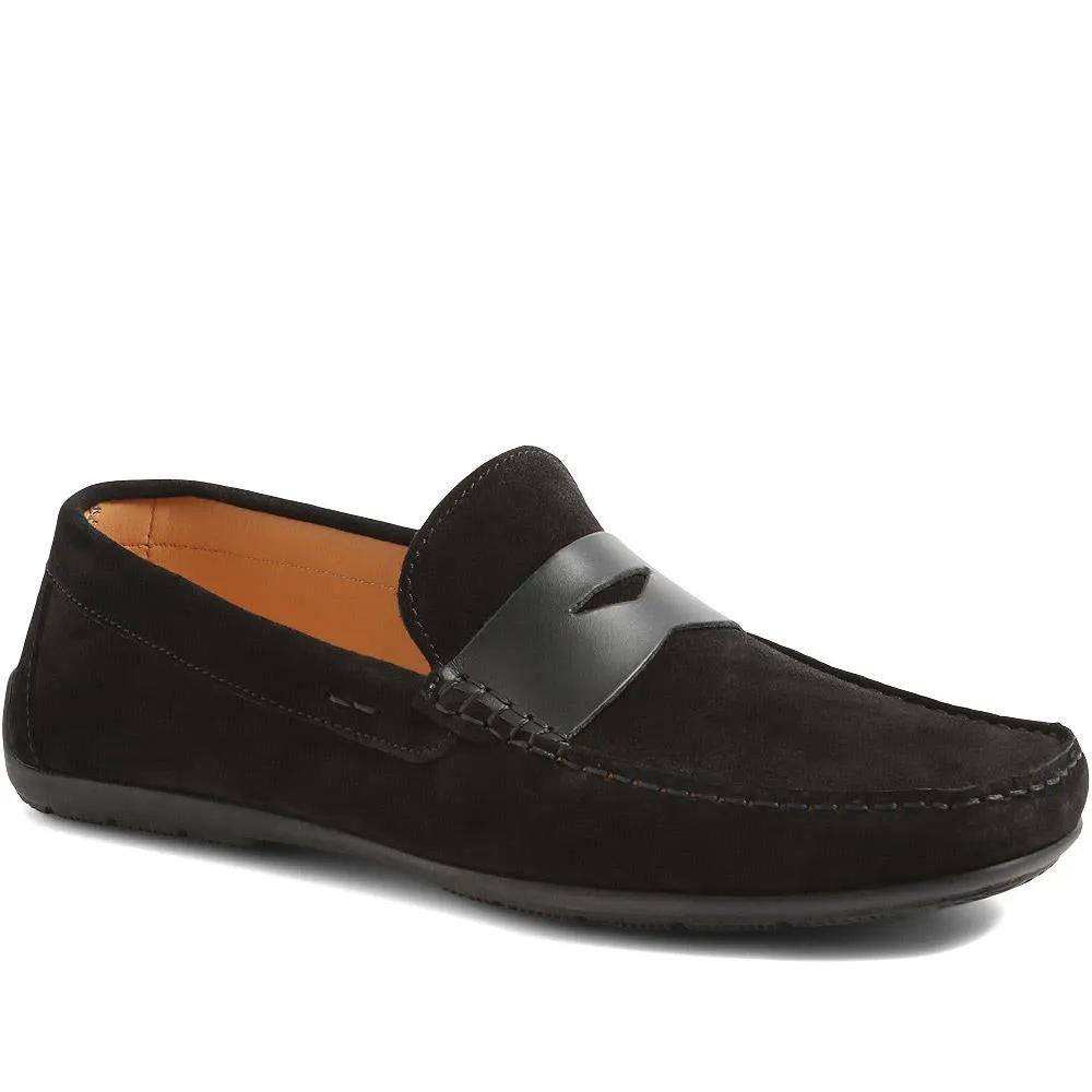 Pierson Suede Leather Loafers - PIERSON / 320 159 - Black Suede sold by Jones Bootmaker product image thumbnail 2
