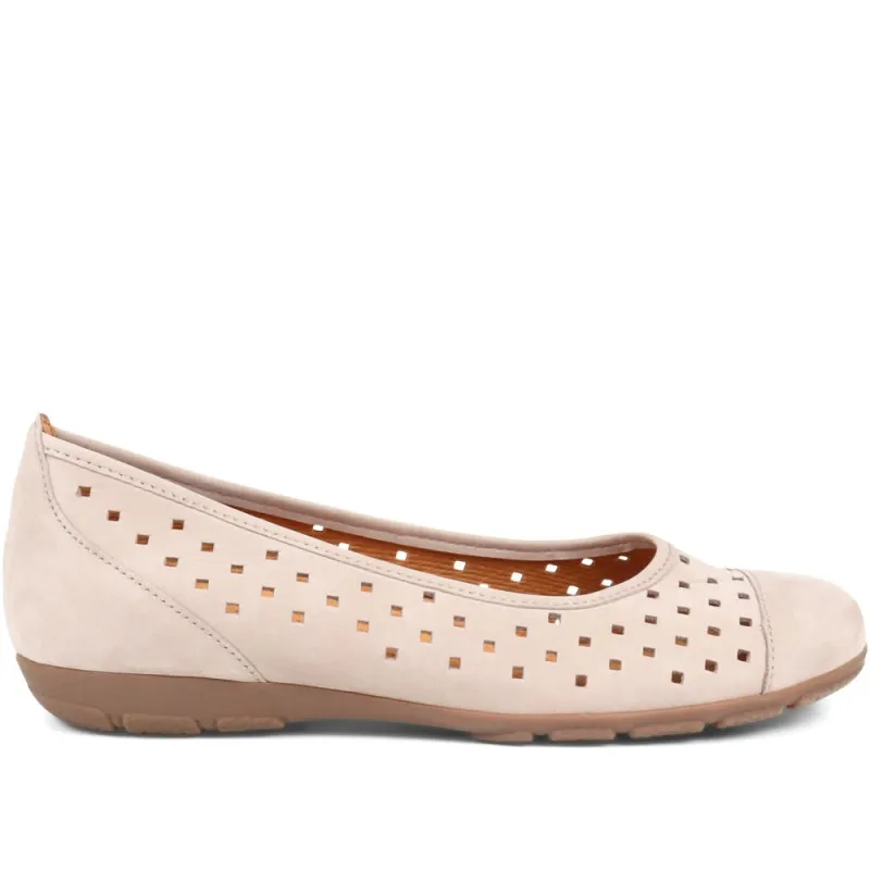 Ruffle Gabor Cut-Out Leather Pumps - GAB29571 / 314 659 sold by Jones Bootmaker