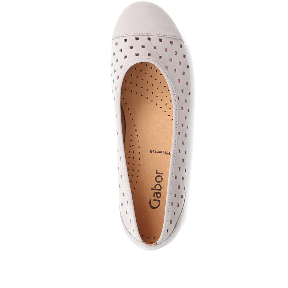 Ruffle Gabor Cut-Out Leather Pumps - GAB29571 / 314 659 - Nude sold by Jones Bootmaker product image thumbnail 4