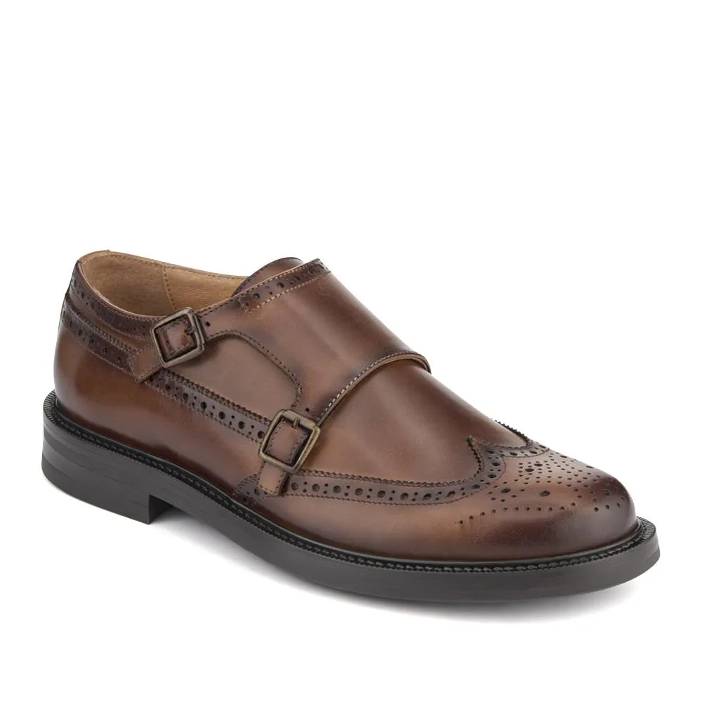 Nathan Leather Double Monk Shoes - NATHAN / 328 501 - Tan sold by Jones Bootmaker product image thumbnail 2