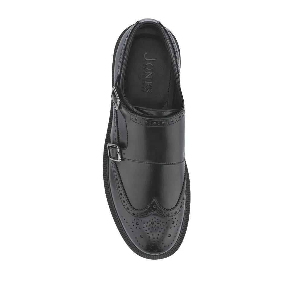 Nathan Leather Double Monk Shoes - NATHAN / 328 501 - Black sold by Jones Bootmaker product image thumbnail 4