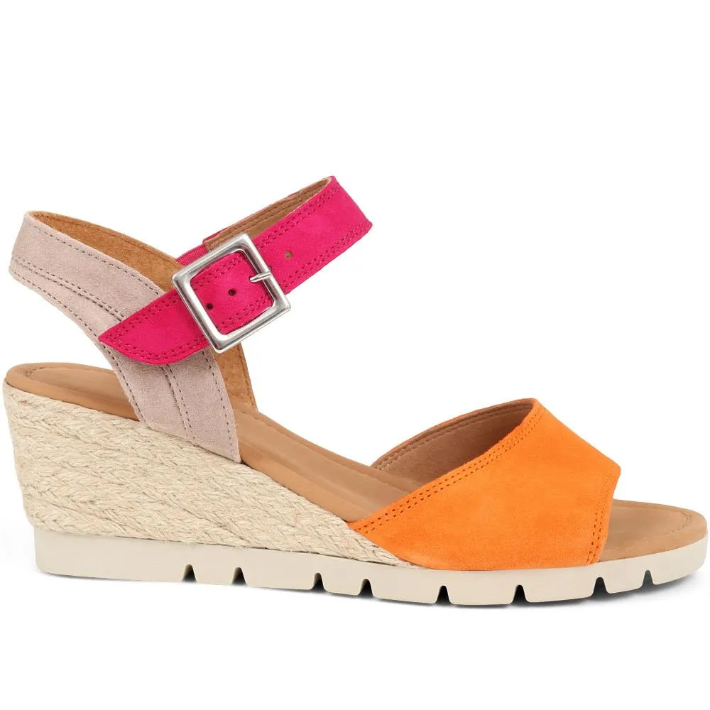Nieve Two Strap Wedge Sandals - GAB31516 / 317 910 - Multi sold by Jones Bootmaker