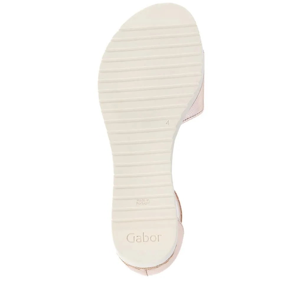 Ticho Leather Wedge Sandals - GAB39504 / 325 077 - Pewter sold by Jones Bootmaker product image thumbnail 4