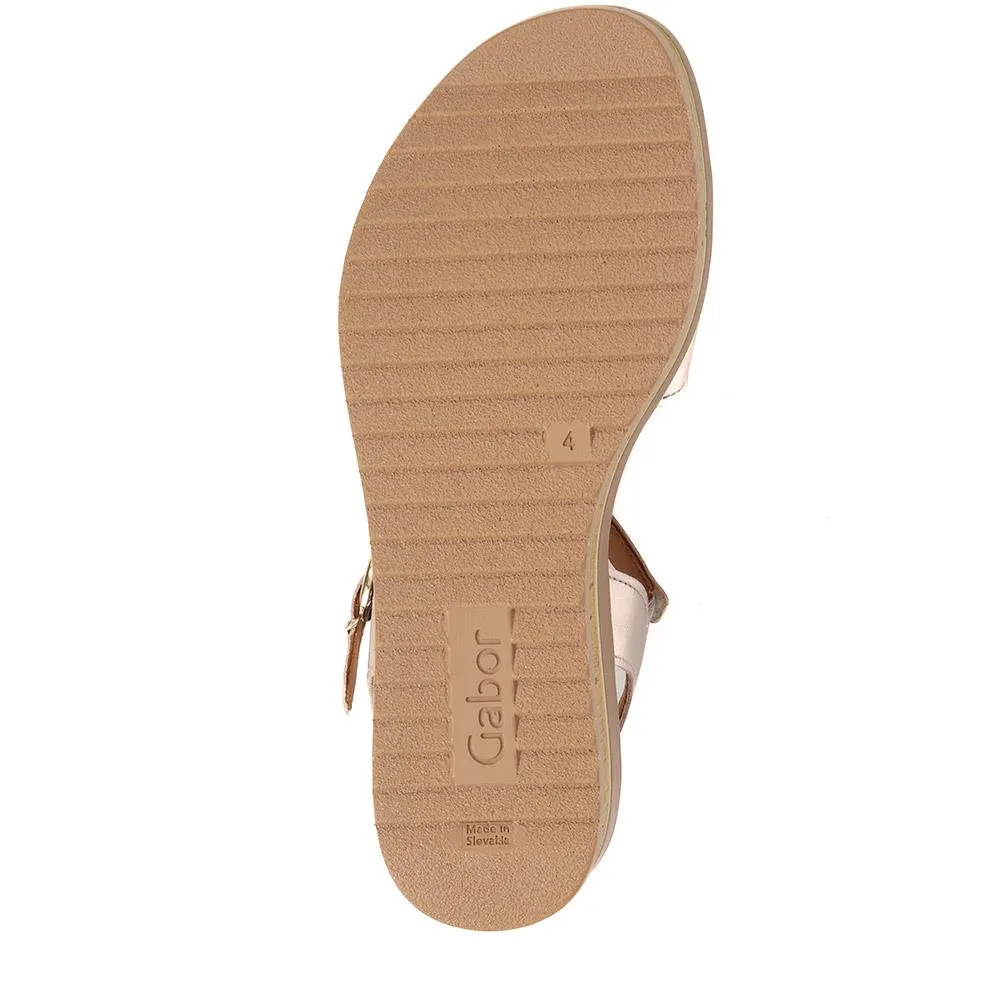 Leather Platform Sandals - GAB39506 / 325 079 - Pewter sold by Jones Bootmaker product image thumbnail 4