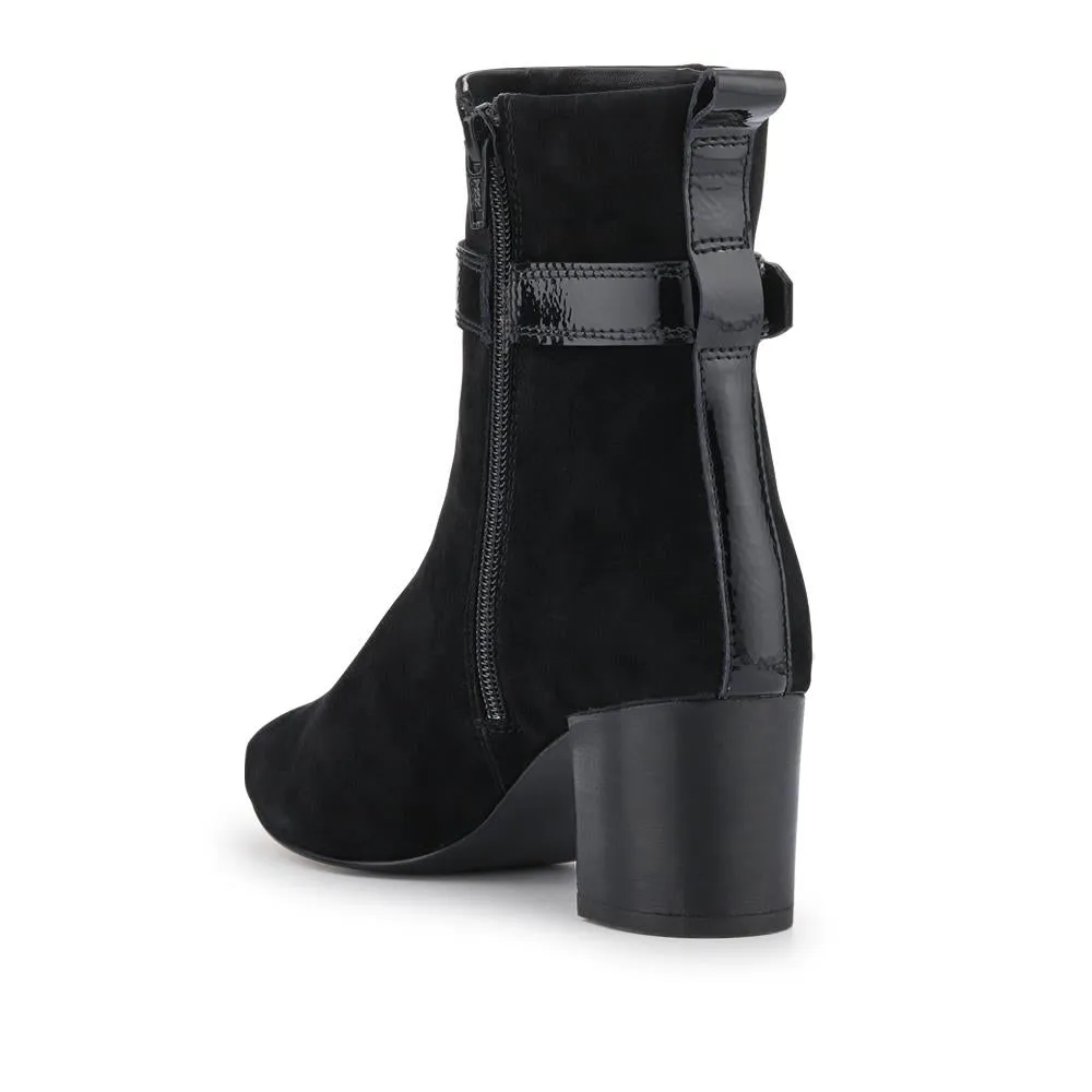 Nia Leather Buckle-Fasten Boots - NIA / 328 089 - Black Suede sold by Jones Bootmaker product image thumbnail 3